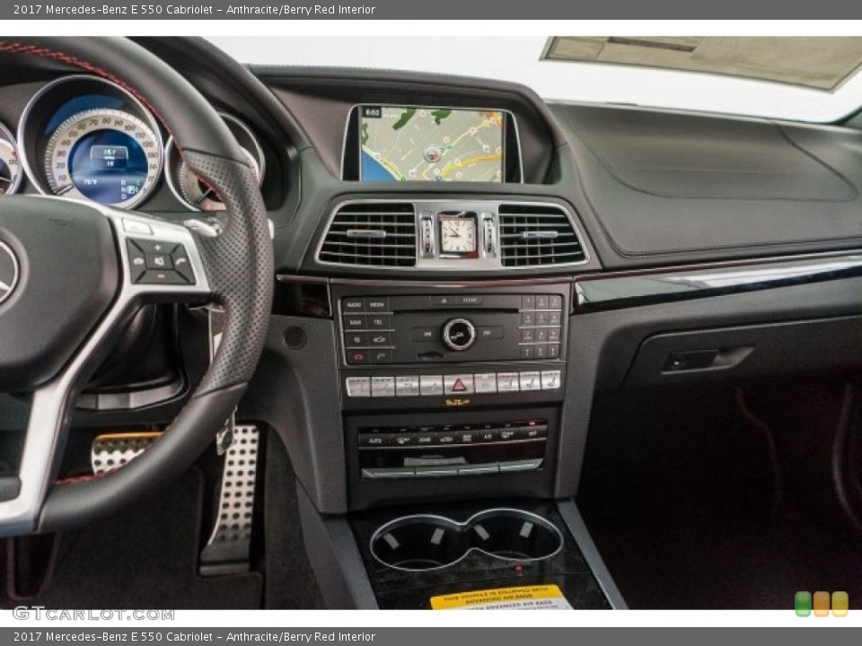 Anthracite/Berry Red Interior Dashboard for the 2017 Mercedes-Benz E 550 Cabriolet #118321349