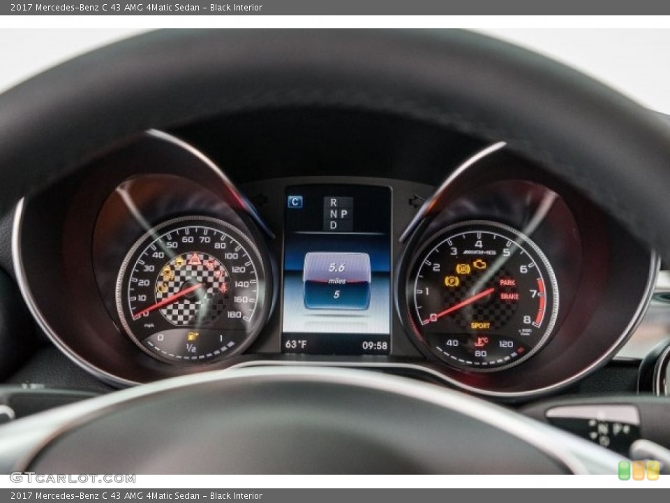Black Interior Gauges for the 2017 Mercedes-Benz C 43 AMG 4Matic Sedan #118321769