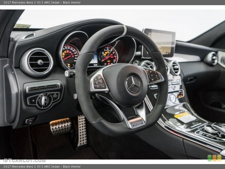 Black Interior Dashboard for the 2017 Mercedes-Benz C 63 S AMG Sedan #118321952