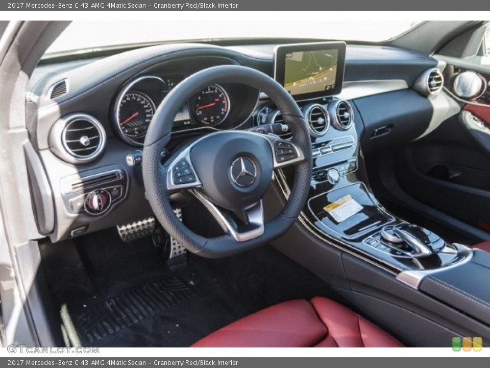 Cranberry Red/Black Interior Dashboard for the 2017 Mercedes-Benz C 43 AMG 4Matic Sedan #118322480