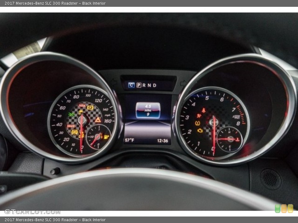 Black Interior Gauges for the 2017 Mercedes-Benz SLC 300 Roadster #118323065