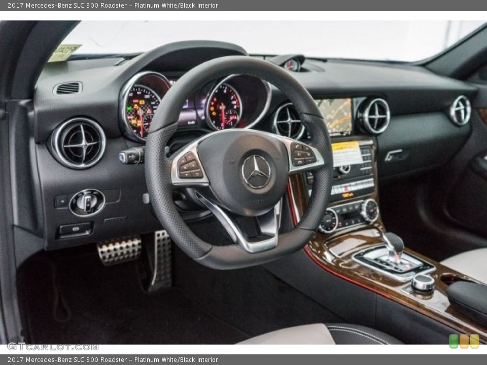 Platinum White/Black Interior Dashboard for the 2017 Mercedes-Benz SLC 300 Roadster #118323503