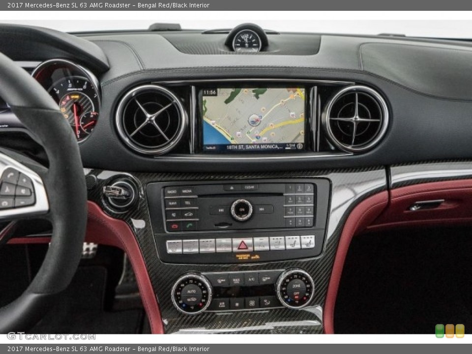 Bengal Red/Black Interior Controls for the 2017 Mercedes-Benz SL 63 AMG Roadster #118324004