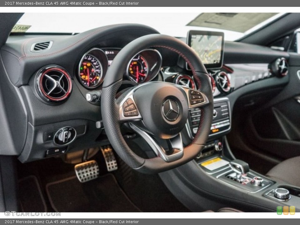 Black/Red Cut Interior Dashboard for the 2017 Mercedes-Benz CLA 45 AMG 4Matic Coupe #118325015