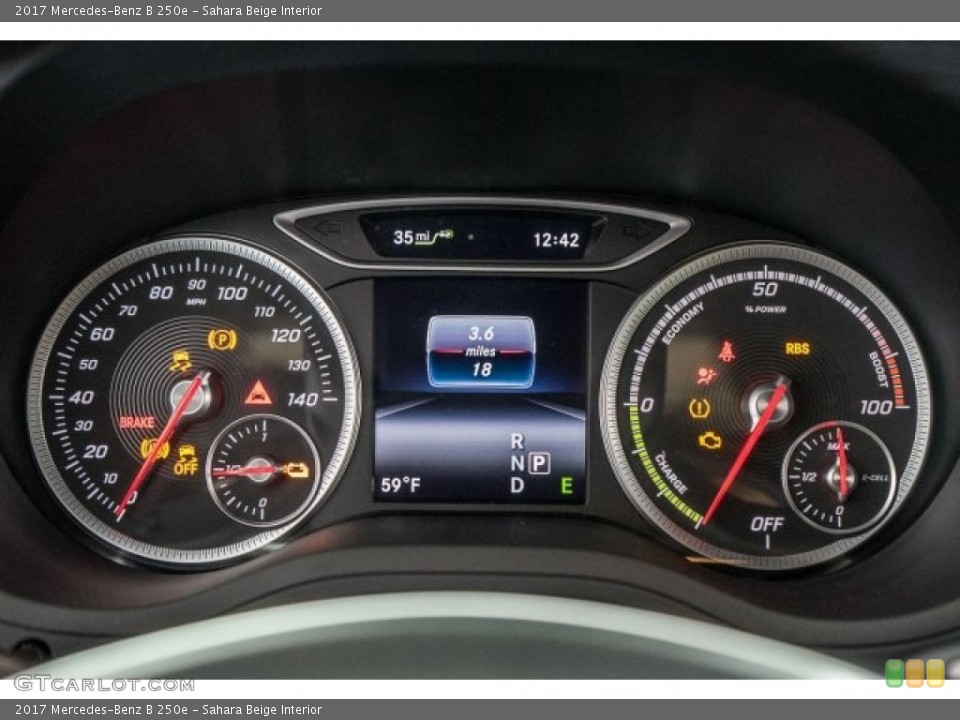 Sahara Beige Interior Gauges for the 2017 Mercedes-Benz B 250e #118326476