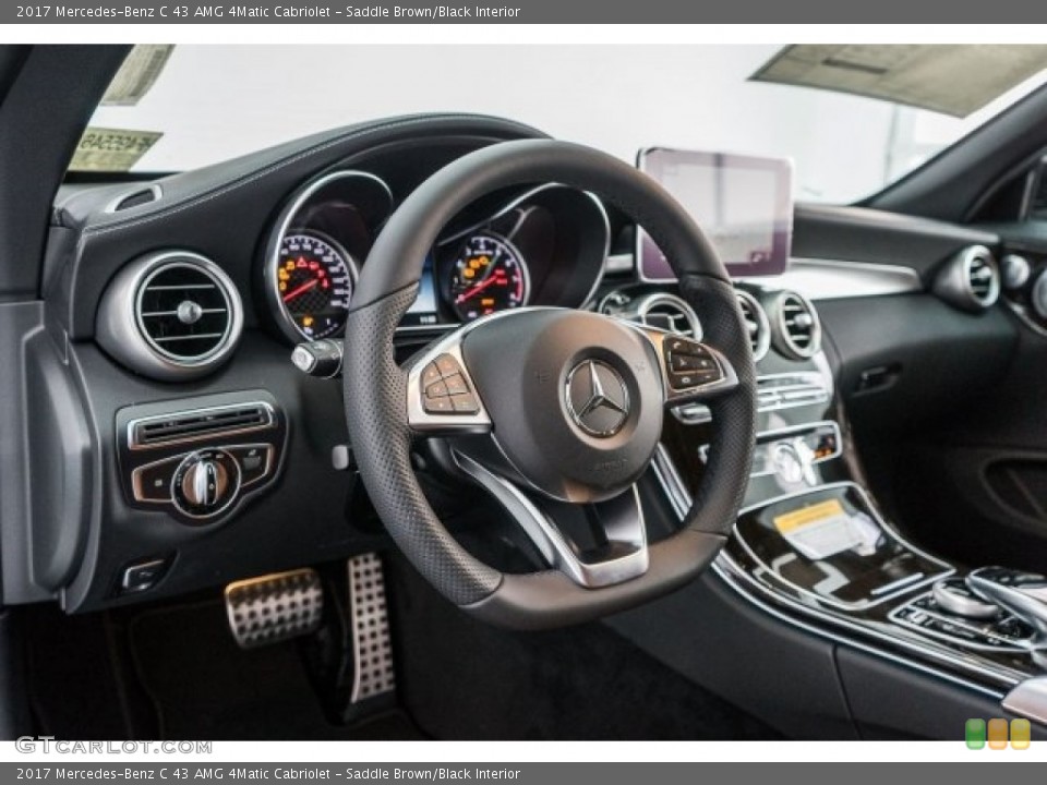 Saddle Brown/Black Interior Dashboard for the 2017 Mercedes-Benz C 43 AMG 4Matic Cabriolet #118326905