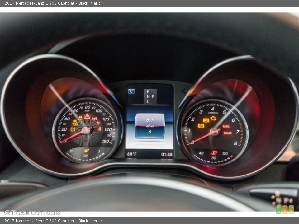 Black Interior Gauges for the 2017 Mercedes-Benz C 300 Cabriolet #118327070