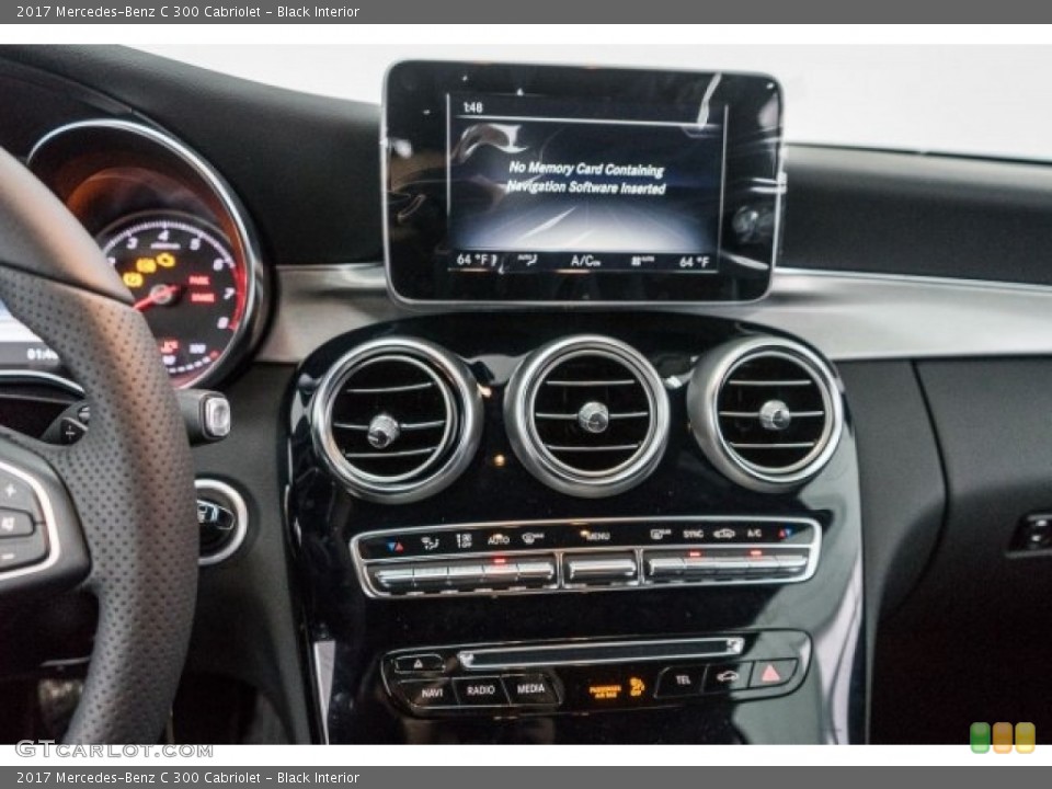 Black Interior Controls for the 2017 Mercedes-Benz C 300 Cabriolet #118327079
