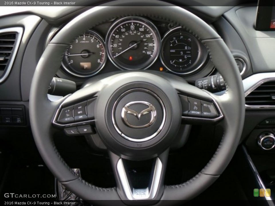 Black Interior Steering Wheel for the 2016 Mazda CX-9 Touring #118328630
