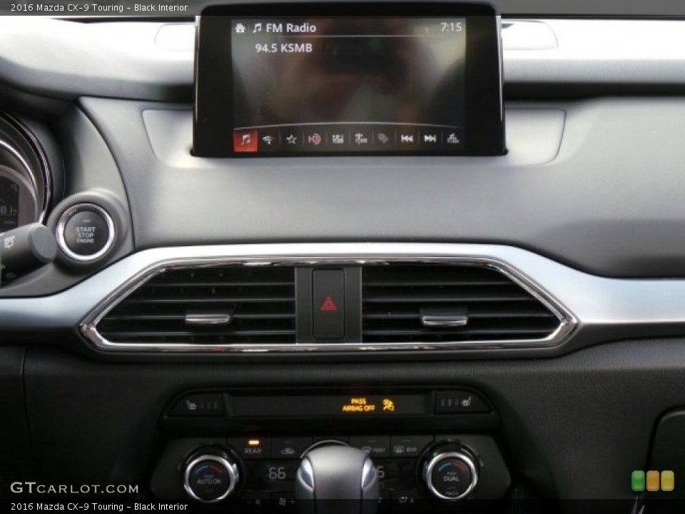 Black Interior Controls for the 2016 Mazda CX-9 Touring #118328645