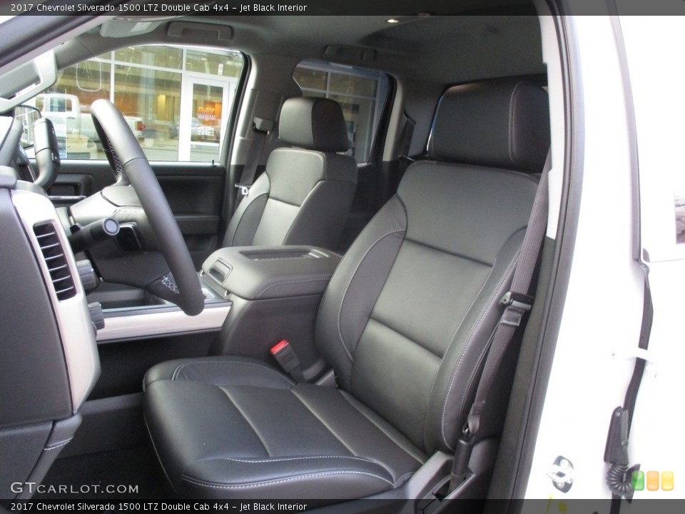 Jet Black Interior Front Seat for the 2017 Chevrolet Silverado 1500 LTZ Double Cab 4x4 #118329311