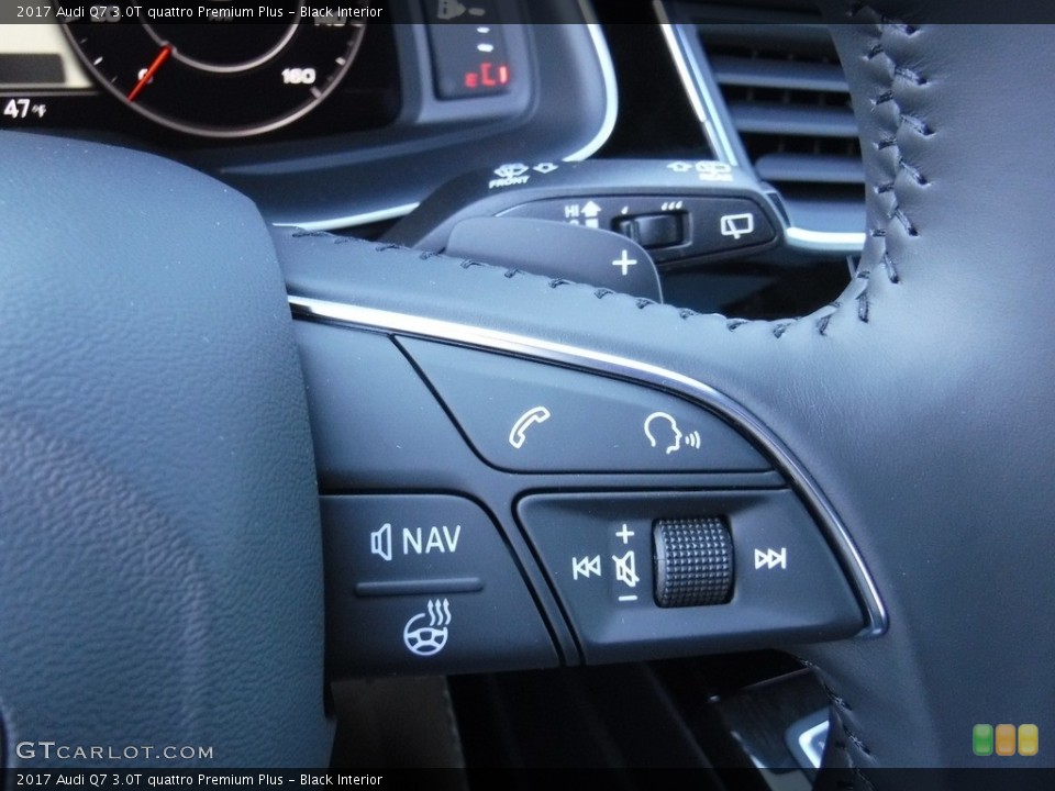 Black Interior Controls for the 2017 Audi Q7 3.0T quattro Premium Plus #118330544