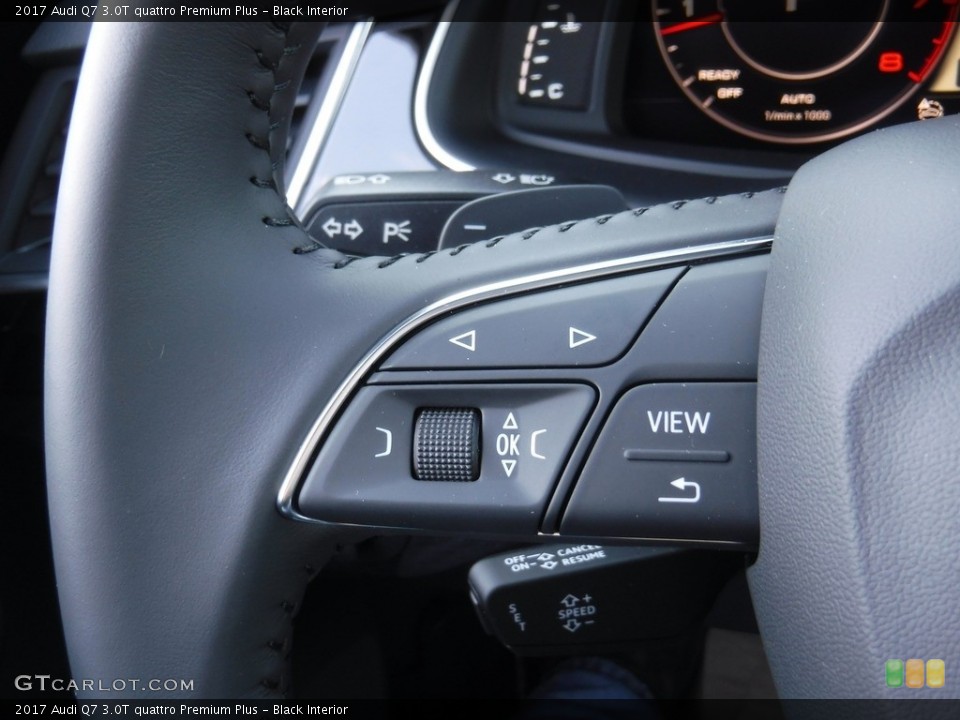 Black Interior Controls for the 2017 Audi Q7 3.0T quattro Premium Plus #118330565