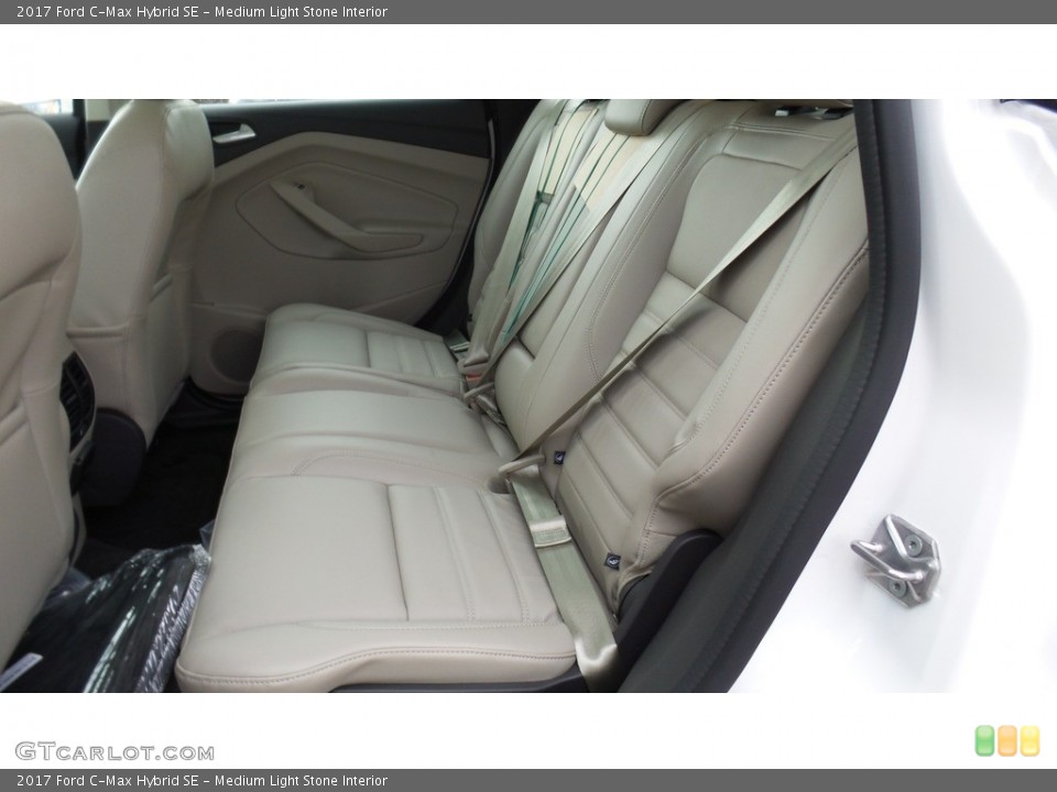 Medium Light Stone Interior Rear Seat for the 2017 Ford C-Max Hybrid SE #118336607