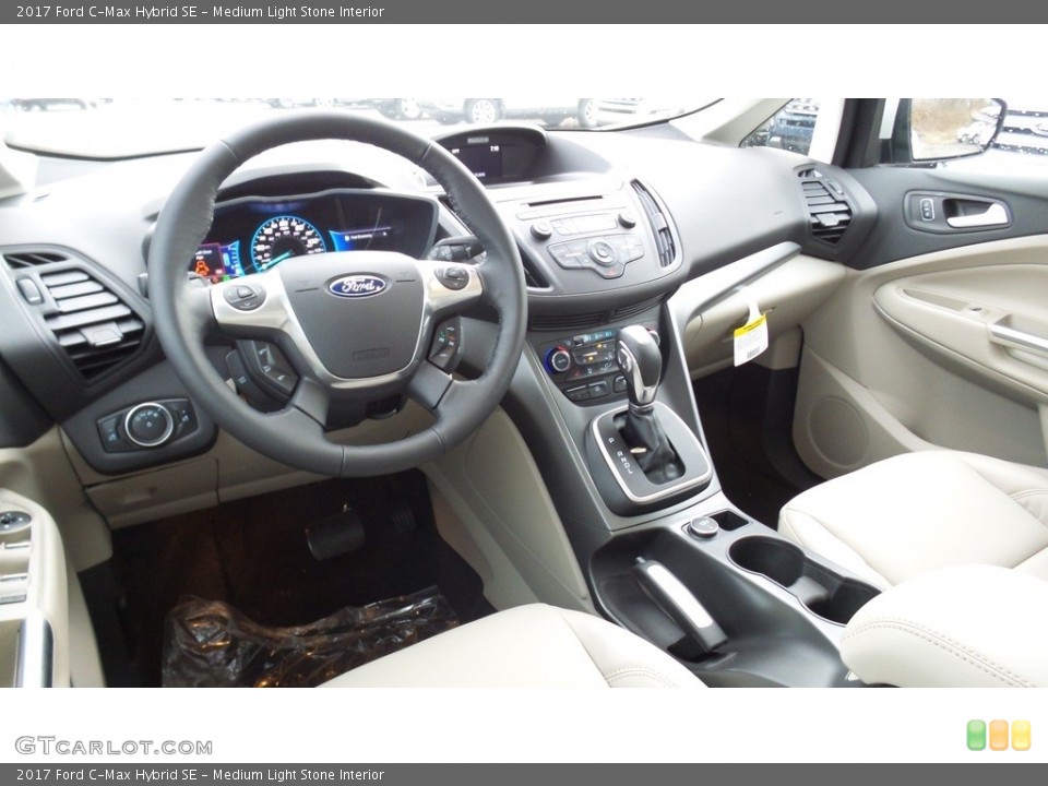 Medium Light Stone Interior Photo for the 2017 Ford C-Max Hybrid SE #118336616