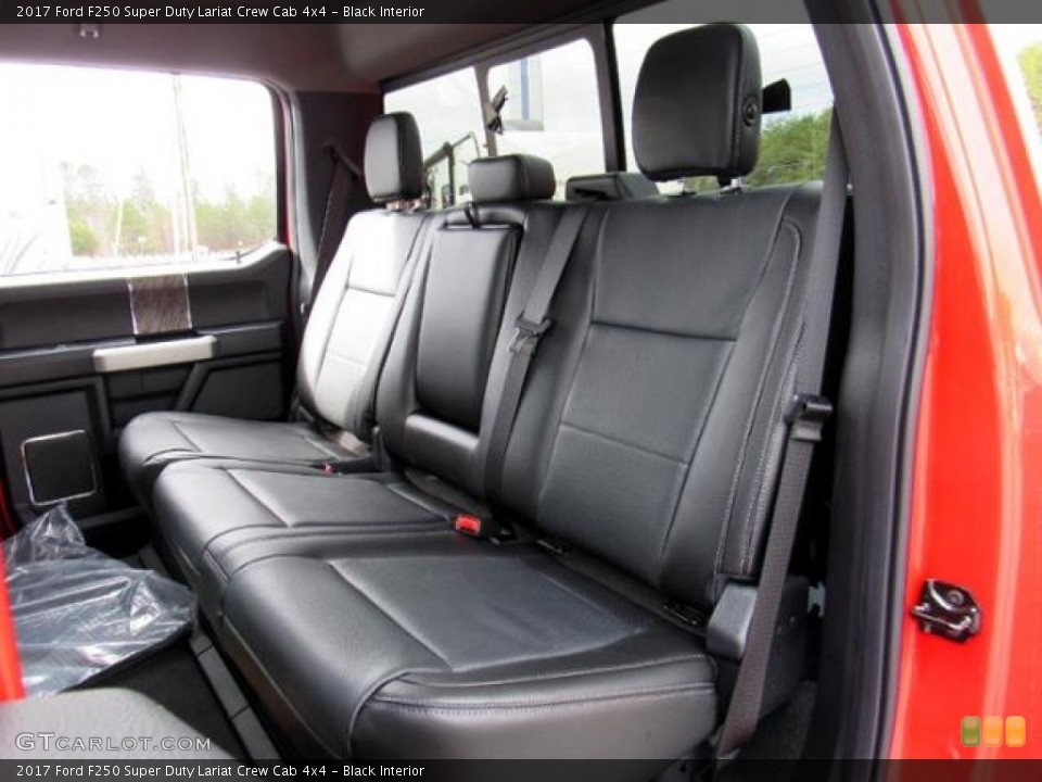 Black Interior Rear Seat for the 2017 Ford F250 Super Duty Lariat Crew Cab 4x4 #118337957