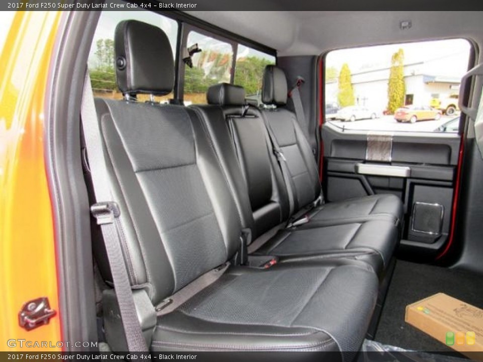 Black Interior Rear Seat for the 2017 Ford F250 Super Duty Lariat Crew Cab 4x4 #118337963