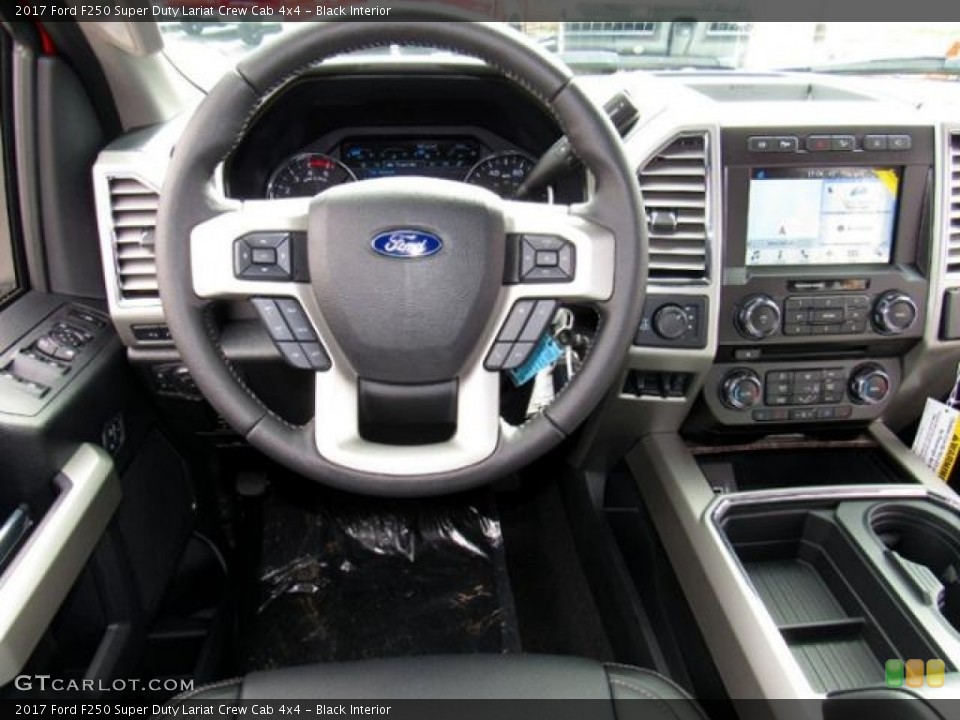 Black Interior Dashboard for the 2017 Ford F250 Super Duty Lariat Crew Cab 4x4 #118337966