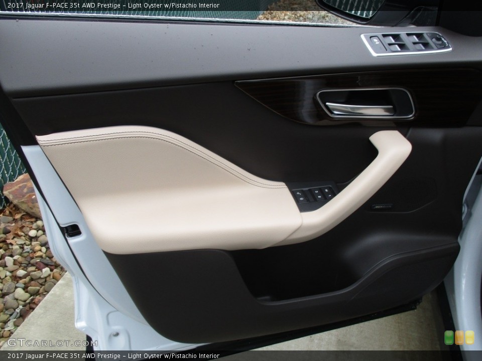 Light Oyster w/Pistachio Interior Door Panel for the 2017 Jaguar F-PACE 35t AWD Prestige #118340179