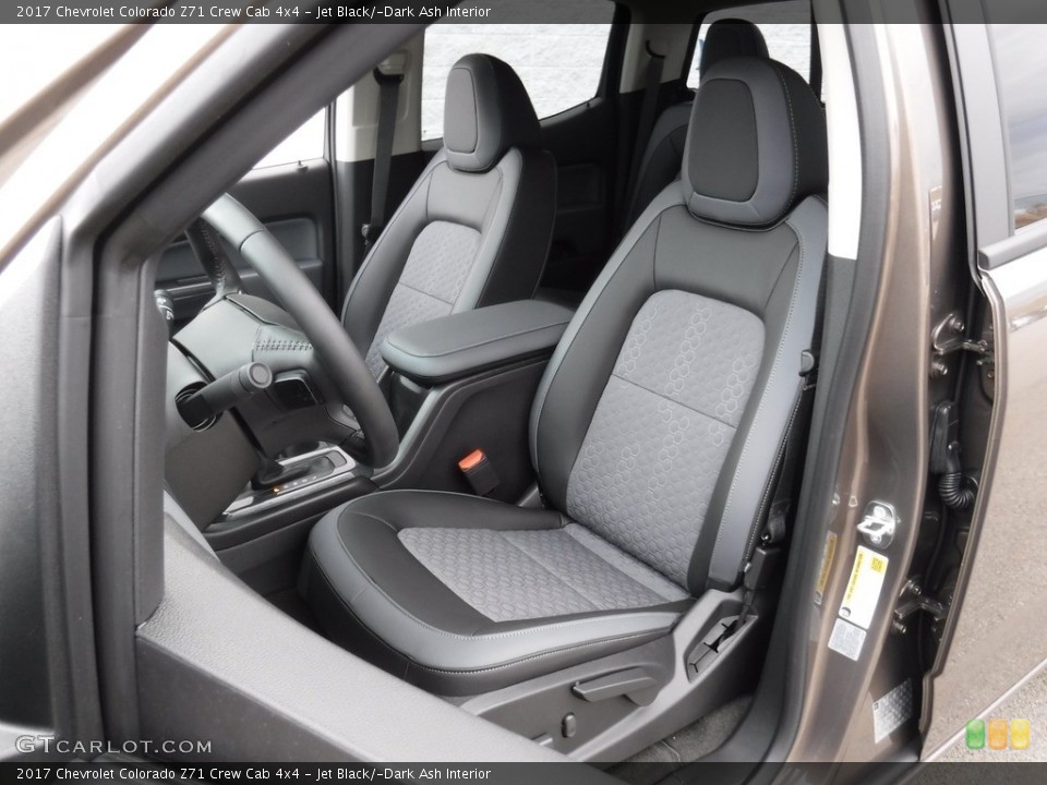 Jet Black/­Dark Ash Interior Front Seat for the 2017 Chevrolet Colorado Z71 Crew Cab 4x4 #118341700