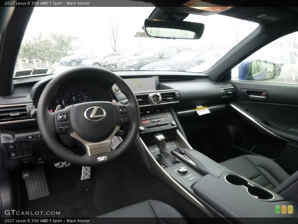Black Interior Photo for the 2017 Lexus IS 300 AWD F Sport #118344358