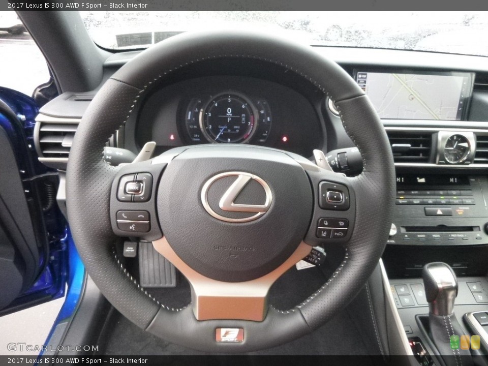 Black Interior Steering Wheel for the 2017 Lexus IS 300 AWD F Sport #118344436