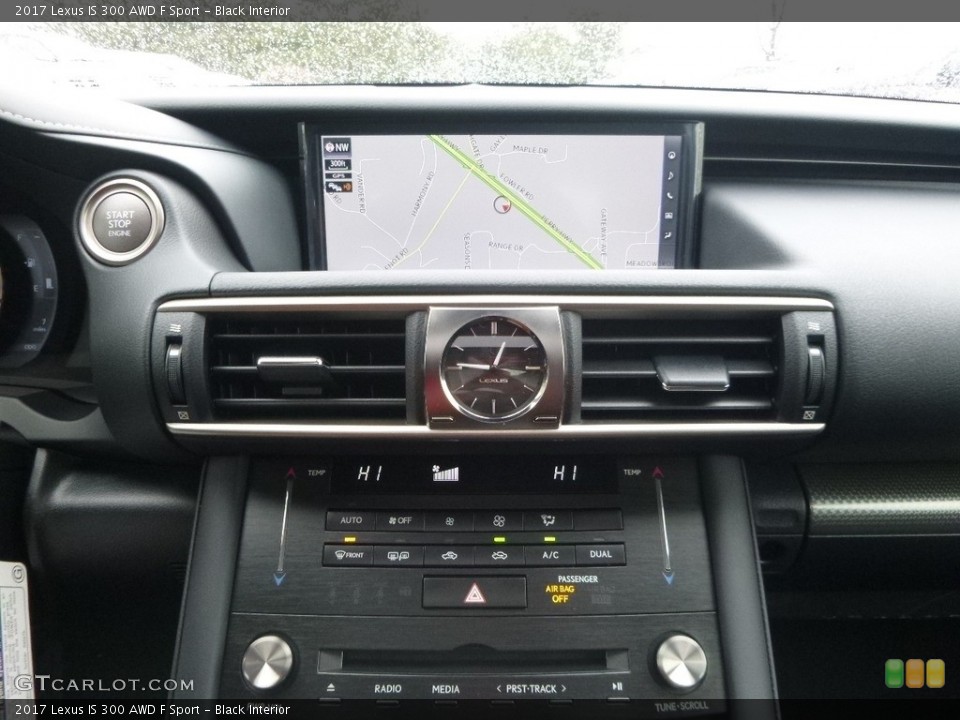 Black Interior Navigation for the 2017 Lexus IS 300 AWD F Sport #118344463