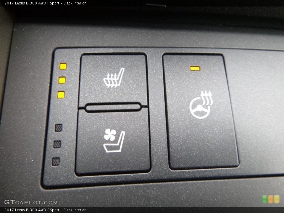 Black Interior Controls for the 2017 Lexus IS 300 AWD F Sport #118344517