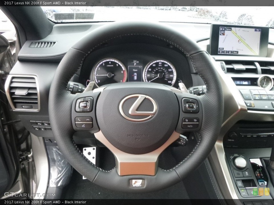 Black Interior Steering Wheel for the 2017 Lexus NX 200t F Sport AWD #118344838