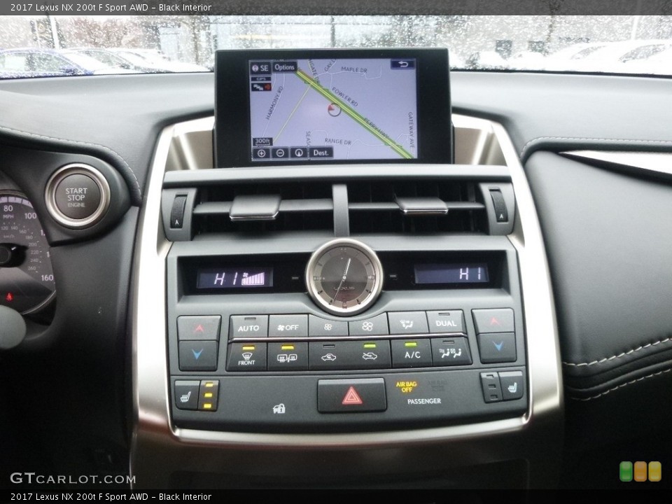 Black Interior Navigation for the 2017 Lexus NX 200t F Sport AWD #118344857