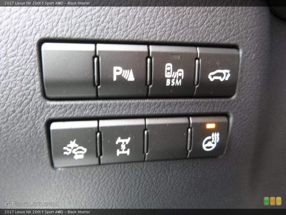Black Interior Controls for the 2017 Lexus NX 200t F Sport AWD #118344883
