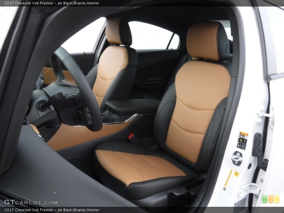 Jet Black/Brandy Interior Front Seat for the 2017 Chevrolet Volt Premier #118345877