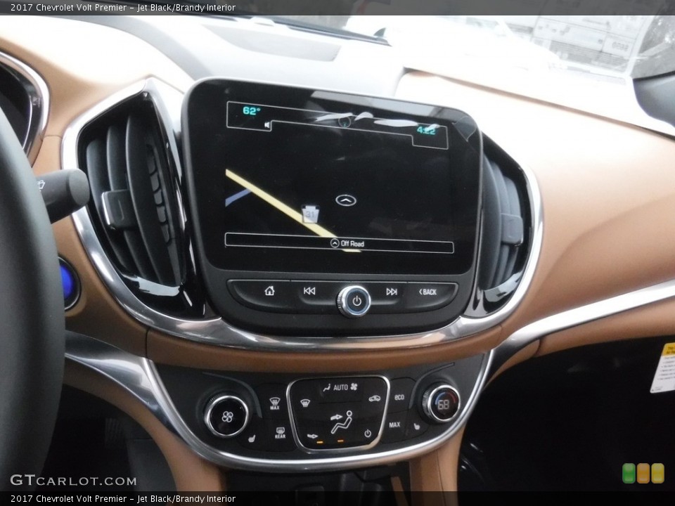 Jet Black/Brandy Interior Navigation for the 2017 Chevrolet Volt Premier #118345930