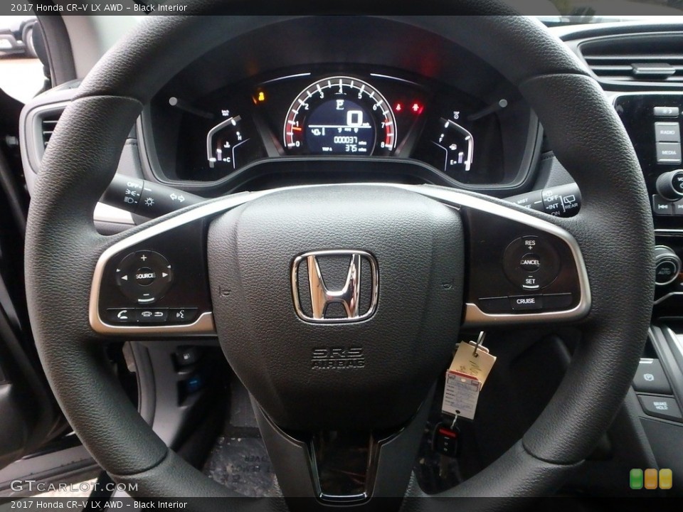 Black Interior Steering Wheel for the 2017 Honda CR-V LX AWD #118347550
