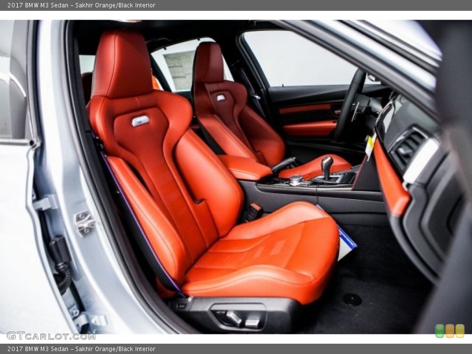 Sakhir Orange/Black Interior Front Seat for the 2017 BMW M3 Sedan #118349659