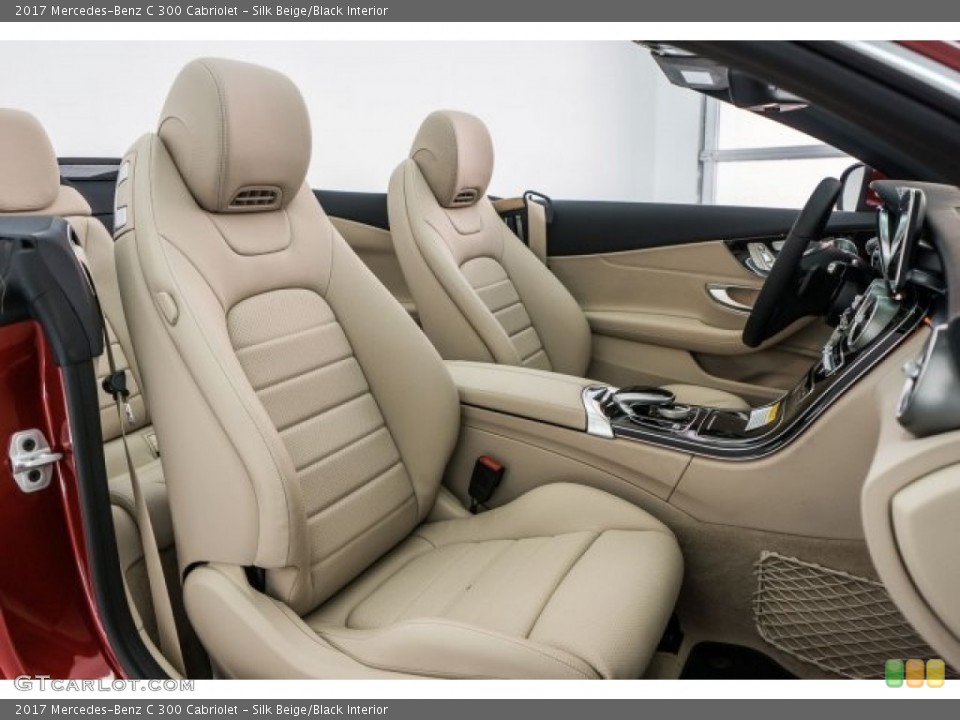 Silk Beige/Black Interior Photo for the 2017 Mercedes-Benz C 300 Cabriolet #118359610