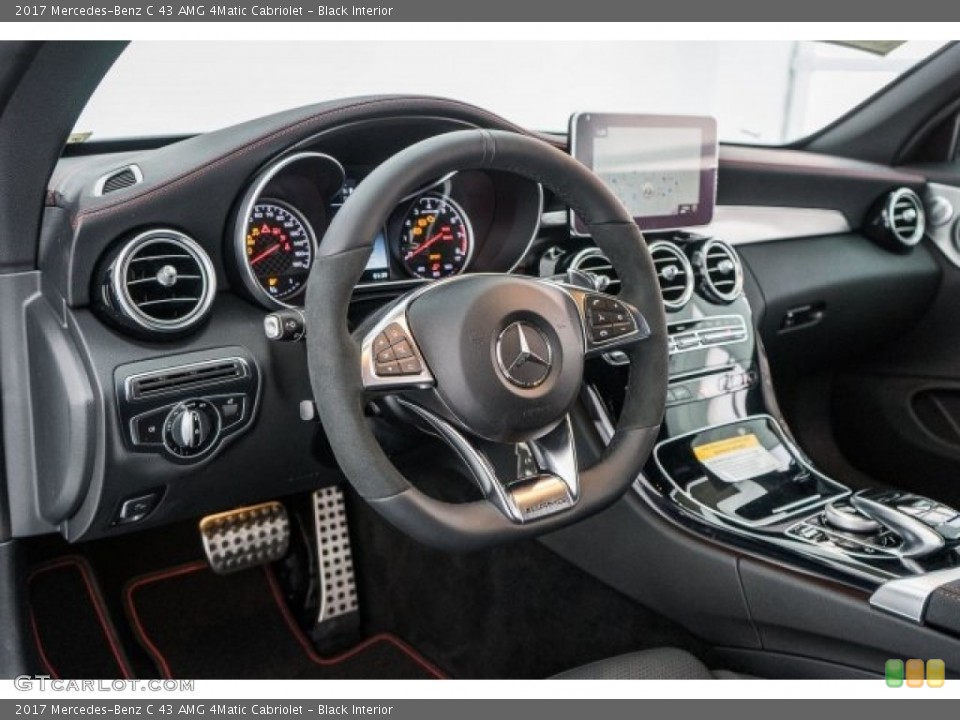 Black Interior Dashboard for the 2017 Mercedes-Benz C 43 AMG 4Matic Cabriolet #118359769