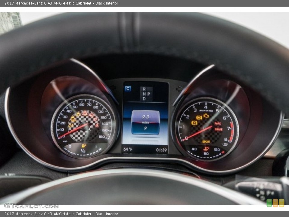 Black Interior Gauges for the 2017 Mercedes-Benz C 43 AMG 4Matic Cabriolet #118359790