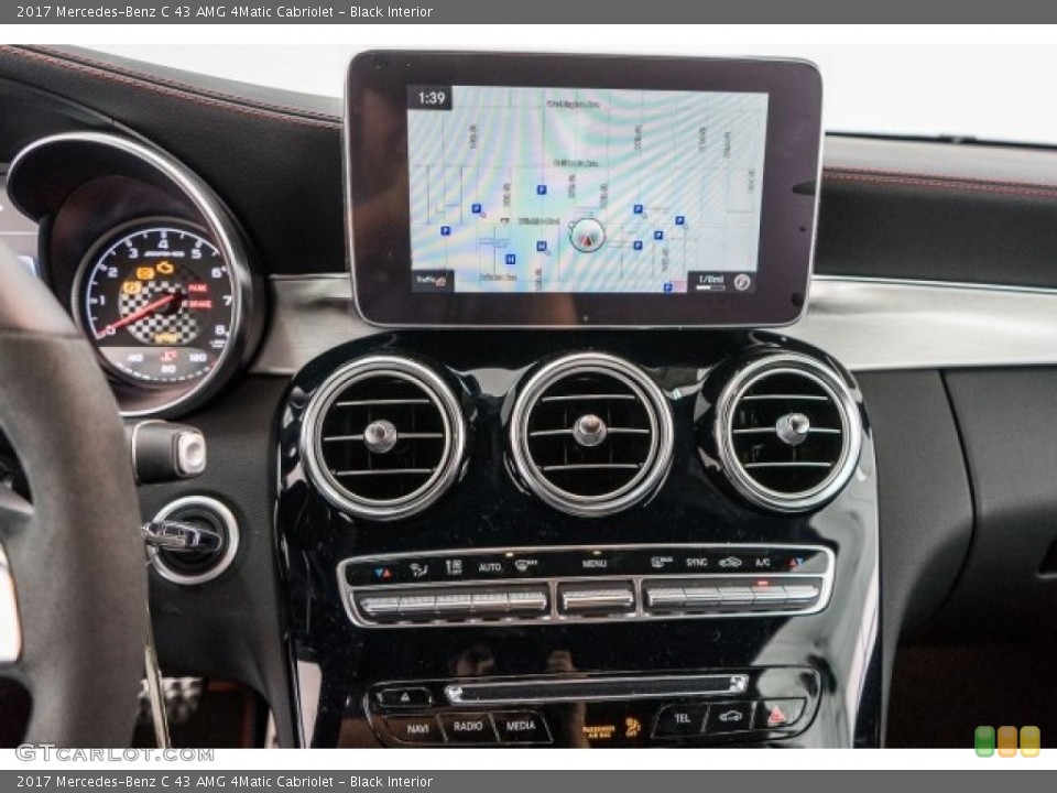 Black Interior Controls for the 2017 Mercedes-Benz C 43 AMG 4Matic Cabriolet #118359799