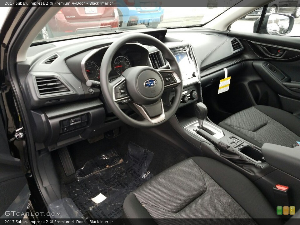 Black Interior Photo for the 2017 Subaru Impreza 2.0i Premium 4-Door #118362401