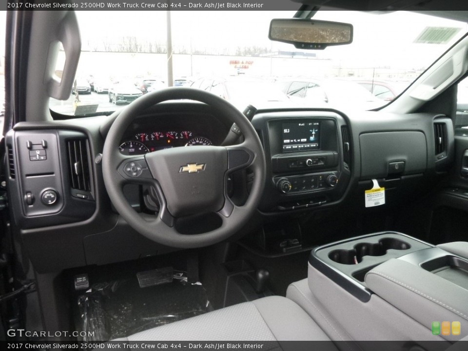 Dark Ash/Jet Black Interior Photo for the 2017 Chevrolet Silverado 2500HD Work Truck Crew Cab 4x4 #118362717