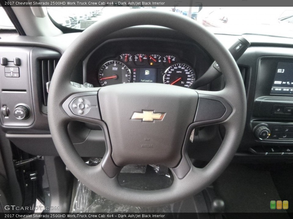 Dark Ash/Jet Black Interior Steering Wheel for the 2017 Chevrolet Silverado 2500HD Work Truck Crew Cab 4x4 #118362840