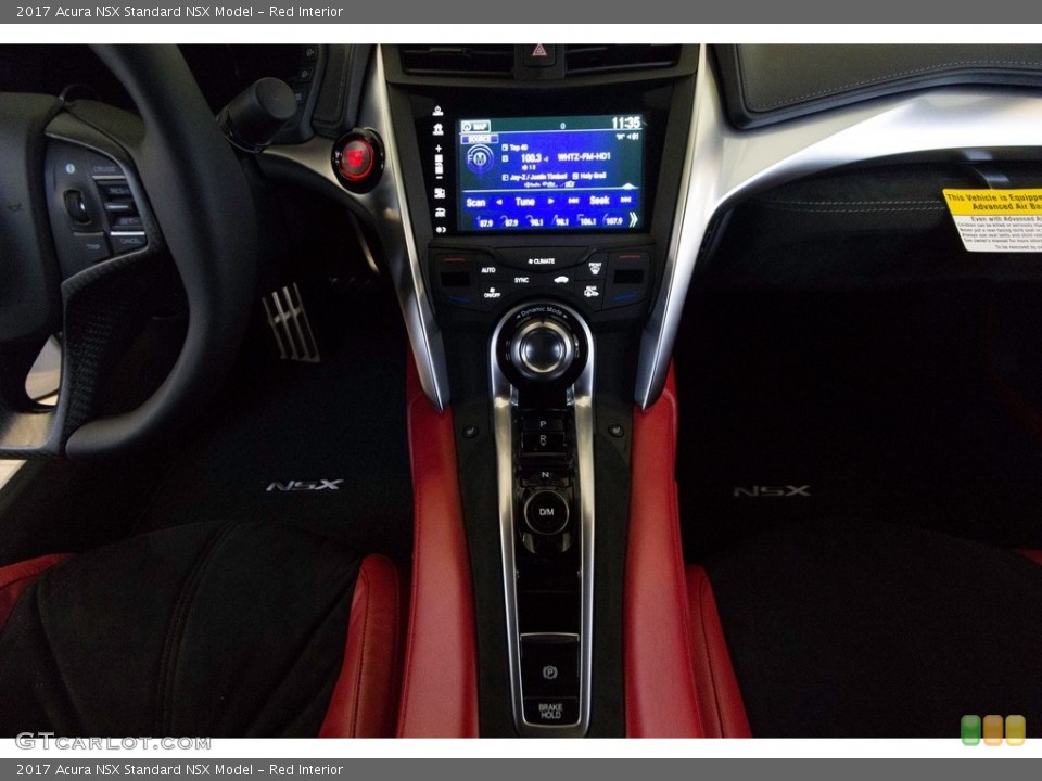 Red Interior Controls for the 2017 Acura NSX  #118366755