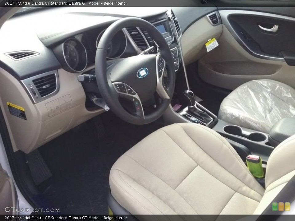 Beige 2017 Hyundai Elantra GT Interiors