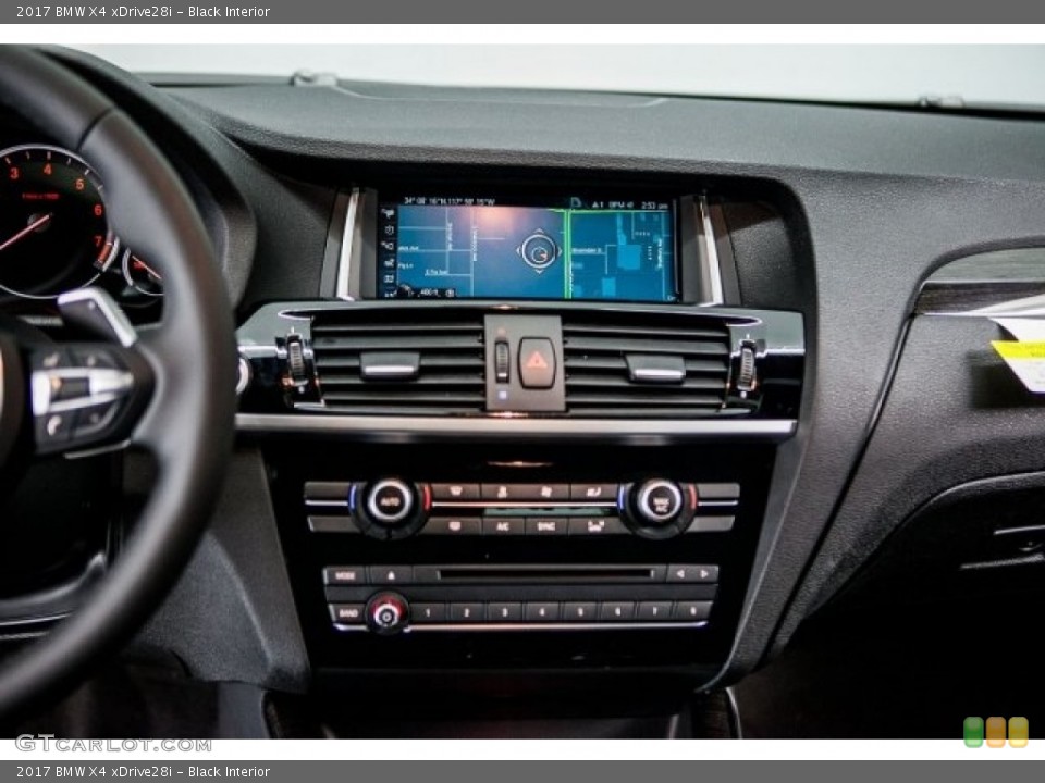 Black Interior Controls for the 2017 BMW X4 xDrive28i #118371735