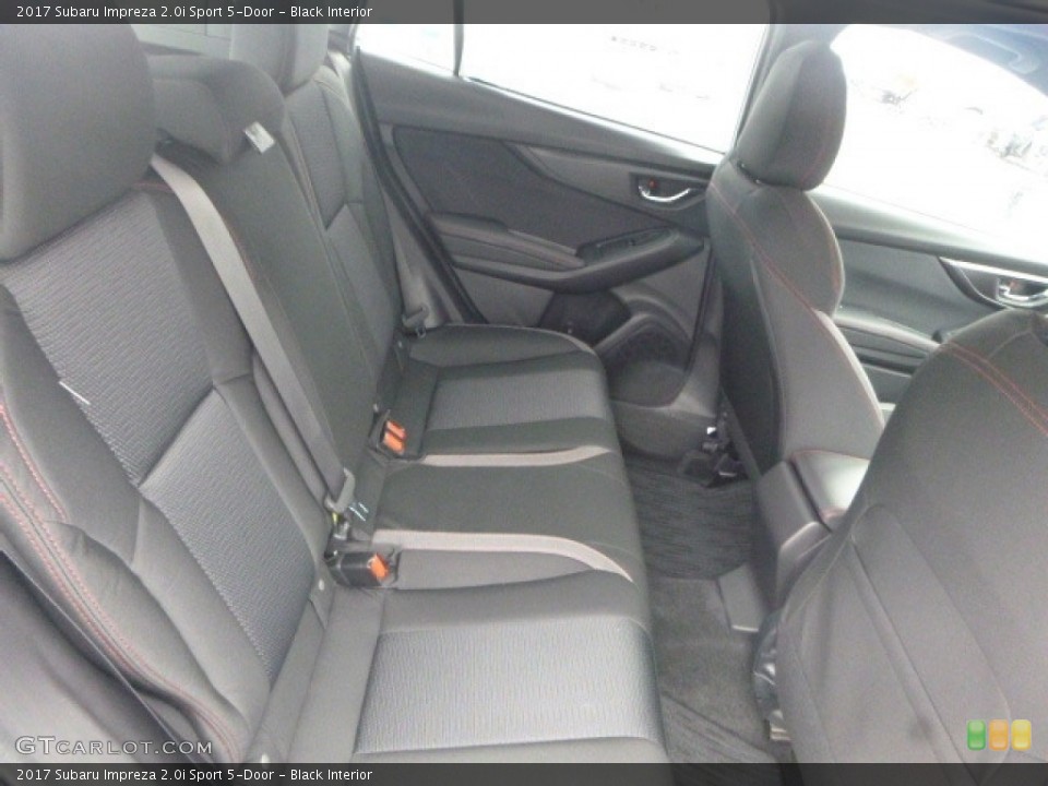 Black Interior Rear Seat for the 2017 Subaru Impreza 2.0i Sport 5-Door #118376472