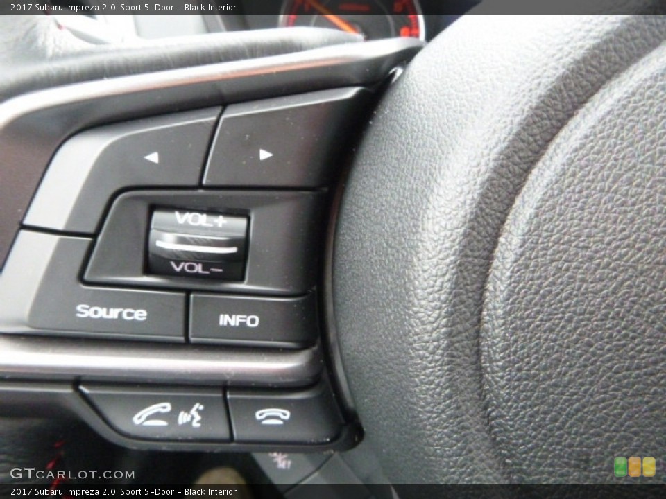 Black Interior Controls for the 2017 Subaru Impreza 2.0i Sport 5-Door #118376787