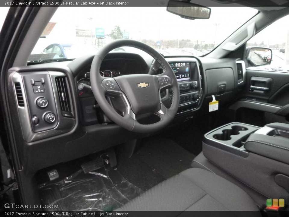 Jet Black Interior Photo for the 2017 Chevrolet Silverado 1500 LT Regular Cab 4x4 #118382085