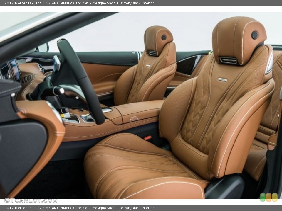 designo Saddle Brown/Black Interior Photo for the 2017 Mercedes-Benz S 63 AMG 4Matic Cabriolet #118382208