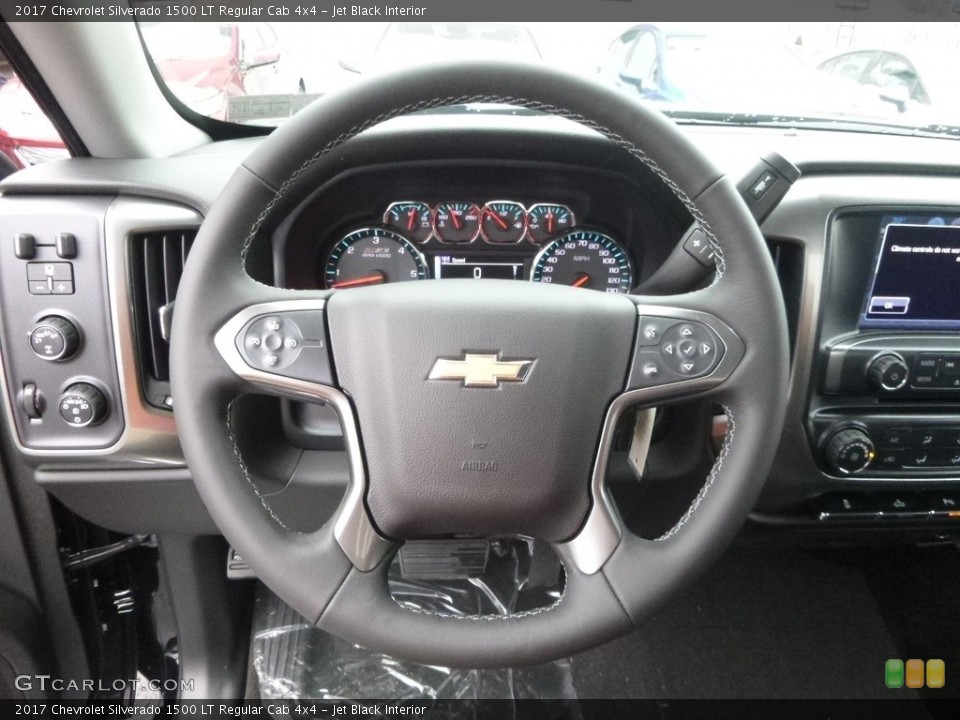 Jet Black Interior Steering Wheel for the 2017 Chevrolet Silverado 1500 LT Regular Cab 4x4 #118382220